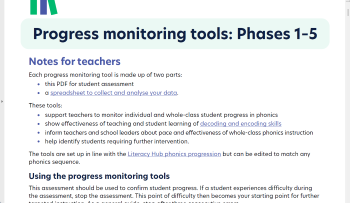 Progress monitoring tools Phases 1–5 Image