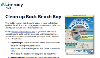 Clean up Back Beach Bay (for families) Image