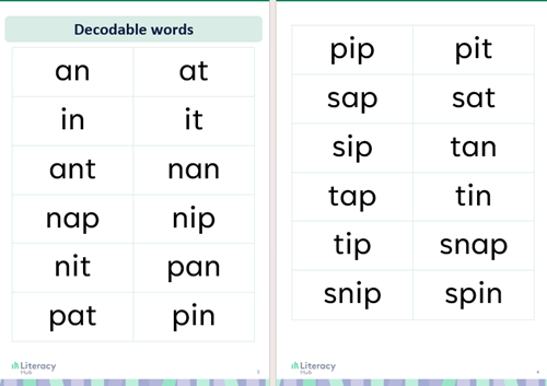 Decodable resources for lesson packs Image