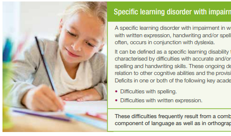 Specific learning disorders flow chart Image